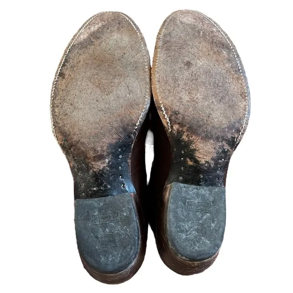 Justin Brown Leather Cowboy Boots | Style 2500 | Men's 10B