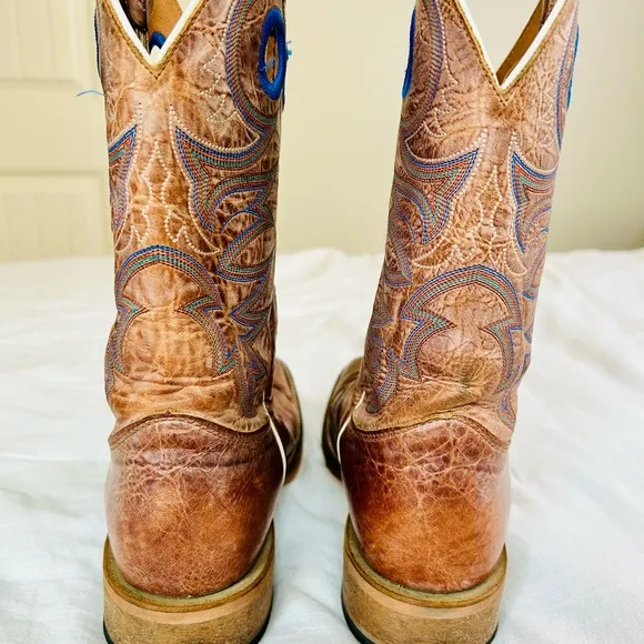 Justin Brown Leather Cowboy Boots