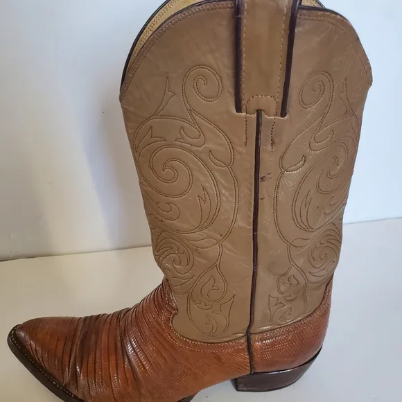 Justin exotic leather boots 1735 Size 9.5