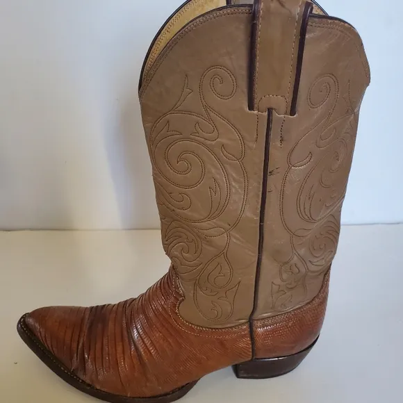Justin exotic leather boots 1735 Size 9.5