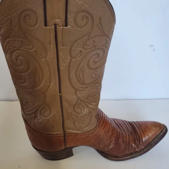 Justin exotic leather boots 1735 Size 9.5