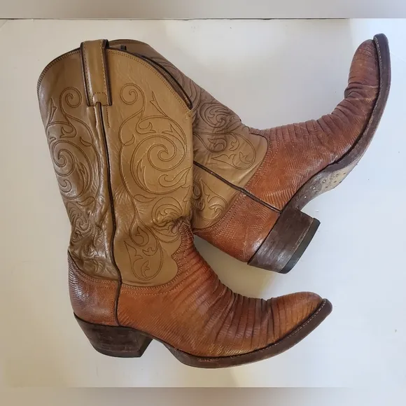 Justin exotic leather boots 1735 Size 9.5