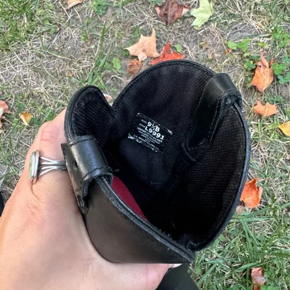 Justin Gypsy black genuine leather black harness boots