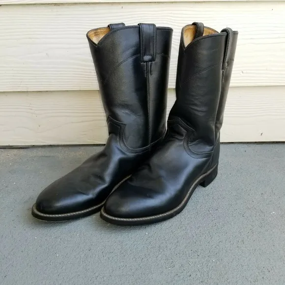 Justin Roper Boots Mens Size US 7 Jackson Black