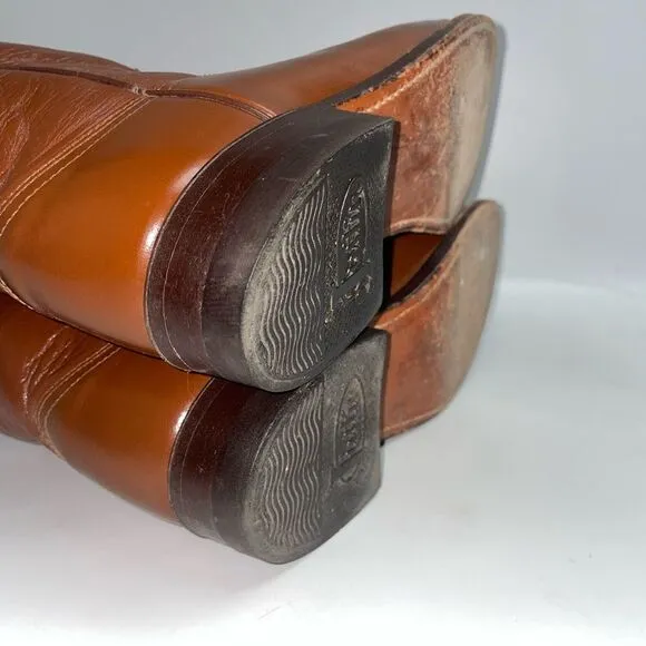 Justin Brown Leather Western Boots Woman