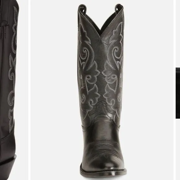 Justin Men's Black London Calf Classic Cowboy Boots