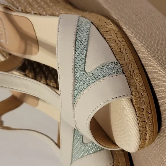 𝅺kanna Wedge Spadrille Leather Sandals
