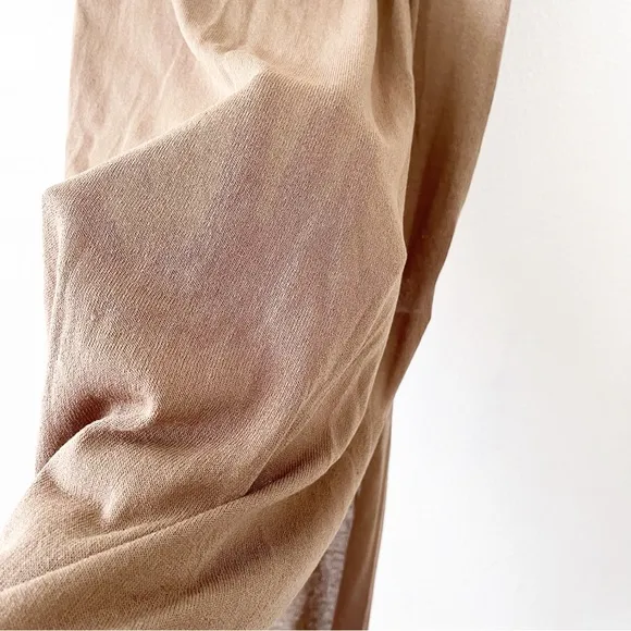 Karen Millen Trimmed Summer Knit Column Dress in Light Khaki