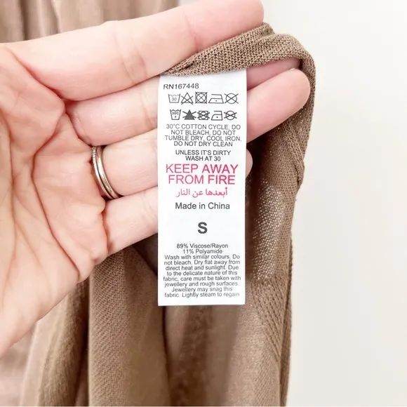 Karen Millen Trimmed Summer Knit Column Dress in Light Khaki