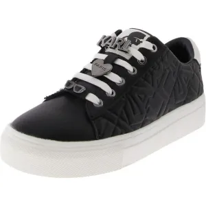 Karl Lagerfeld Womens Cate Karl Box Black Casual And Fashion Sneakers New