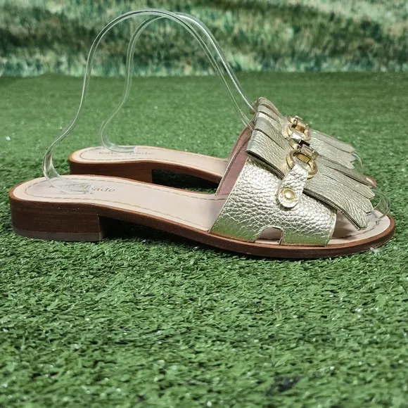 KATE SPADE | BRIE TASSEL CHAIN SLIDE SANDALS