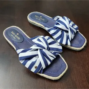 Kate Spade Caliana Blue Bow Sandals Size 6.5