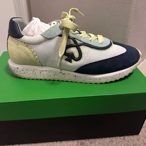 Kate Spade Green and Blue Sneakers Brigitte Runner