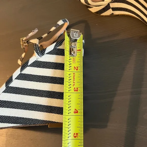Kate Spade Janae Striped Wedge Bow Sandals