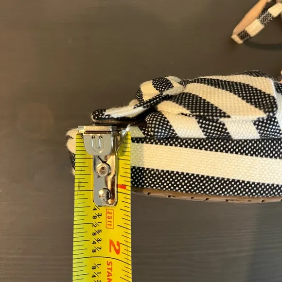 Kate Spade Janae Striped Wedge Bow Sandals