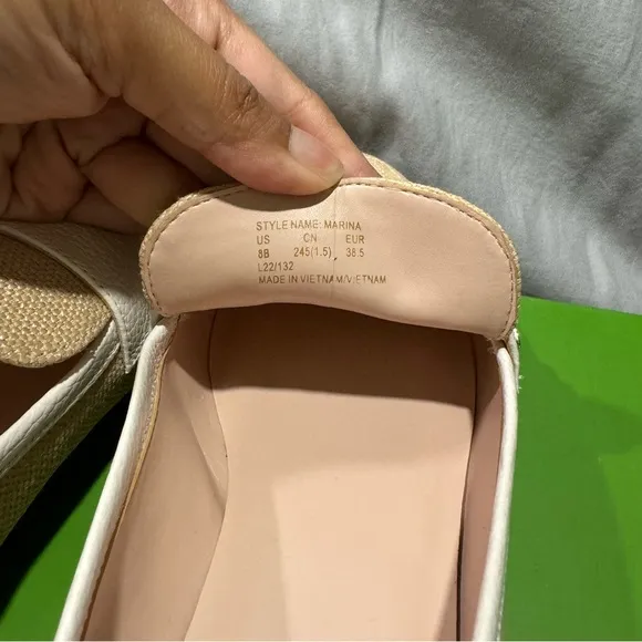Kate Spade New York Marina Raffia Straw Loafers 8 NWT