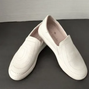 Kate Spade White Slip-On Loafers