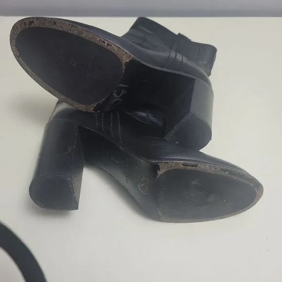 Kate Spade baise pull on black leather boots,  9