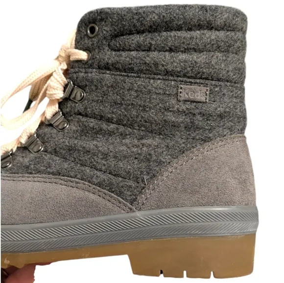 Keds Camp Boot Water-Resistant Cutesy Fall Winter Suede w/ Thinsulate Cozy Boots