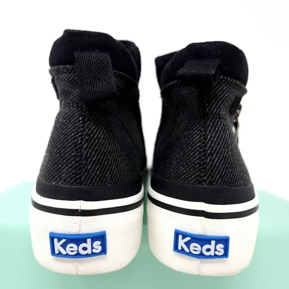 Keds Cooper Zip Suede Bootie Boots New Size 7.5 Black