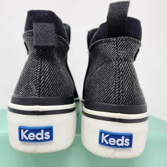 Keds Cooper Zip Suede Bootie Boots New Size 7.5 Black