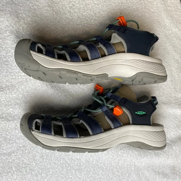 KEEN Astoria West Sandals Womens 8 Blue Closed Toe Sport Comfort Hiking Water