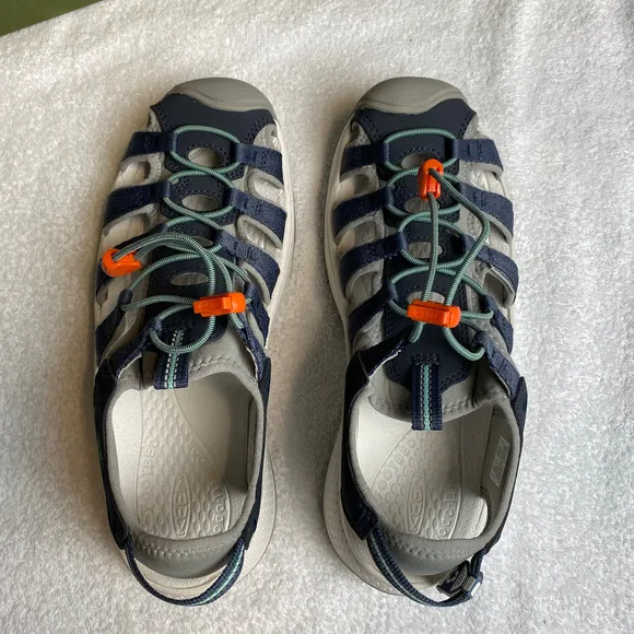 KEEN Astoria West Sandals Womens 8 Blue Closed Toe Sport Comfort Hiking Water
