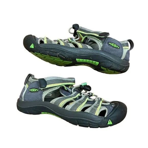 Keen Boys Newport H2 1014266 Racer Grey Green Waterproof Sport Sandals Size 2