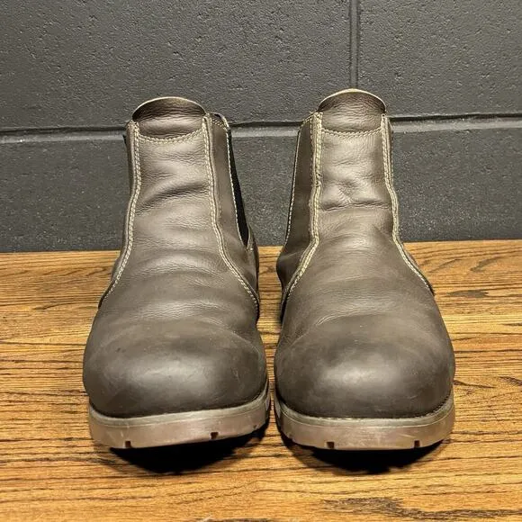 Keen Brown Leather Slip On Chelsea Boots Men’s 12 EE