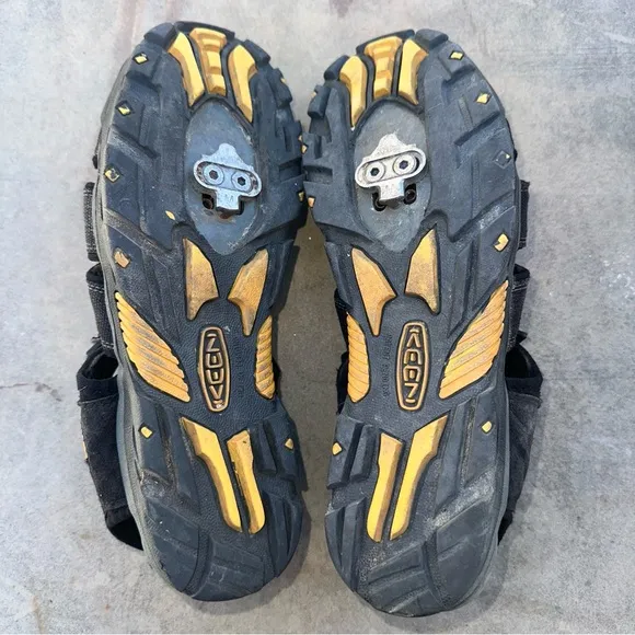 Keen Commuter Bike Cycling Sandals Men Size 10.5 Biking Cleats Shoes Black *READ