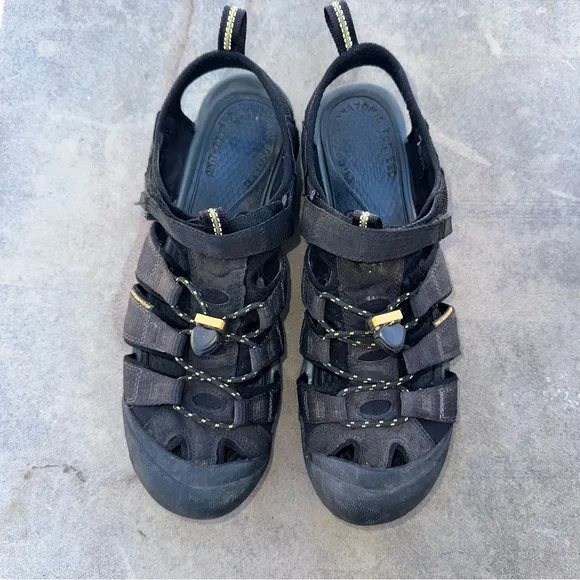 Keen Commuter Bike Cycling Sandals Men Size 10.5 Biking Cleats Shoes Black *READ