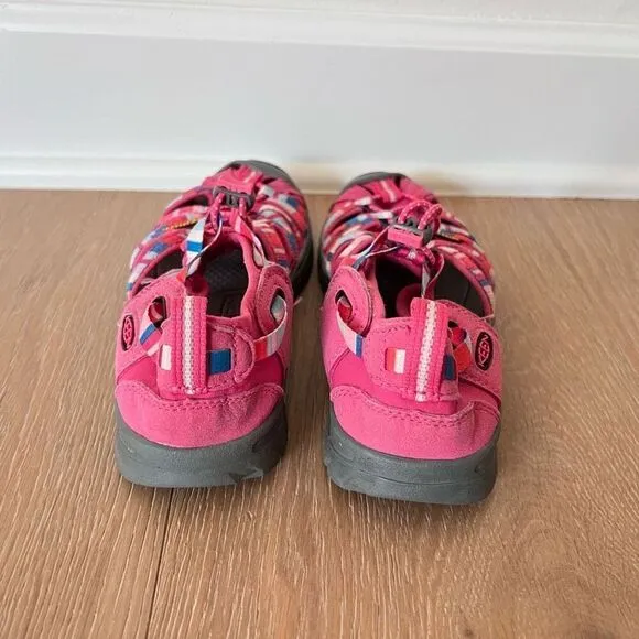 Keen Girl Big Kid Size 4 Woman 6 Pink Blue Gray Waterproof Sandals Hiking Shoe