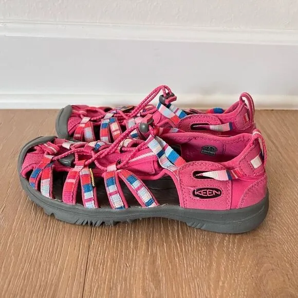 Keen Girl Big Kid Size 4 Woman 6 Pink Blue Gray Waterproof Sandals Hiking Shoe