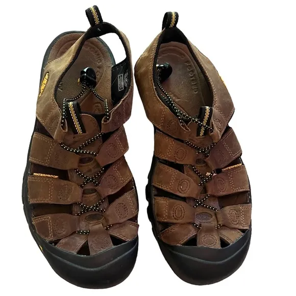 KEEN Leather Hiking Sandals Newport Waterproof Straps Men’s Size 9.5 FAST SHIP