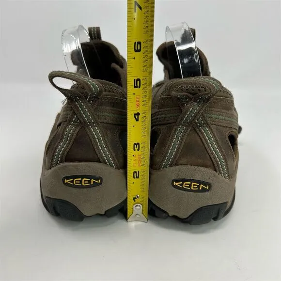 KEEN Men's Brown Leather Waterproof Hiking Sandals Size 11.5 Casual Summer