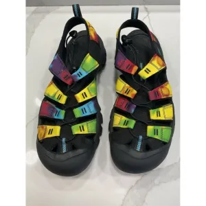 Keen Men’s Newport Tie Dye Rainbow Colored Sporty Sandals Size 10