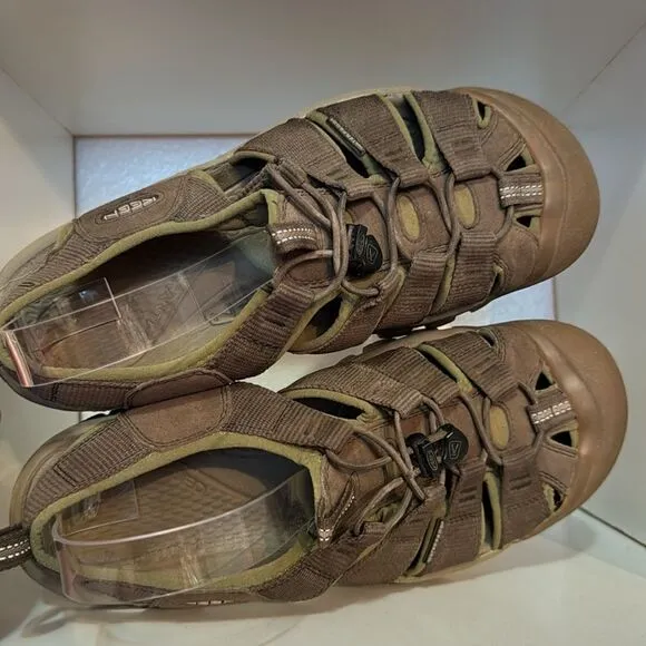 Keen Mens Newport Waterproof Brown Closed Toe Hiking Outdoor Sandals