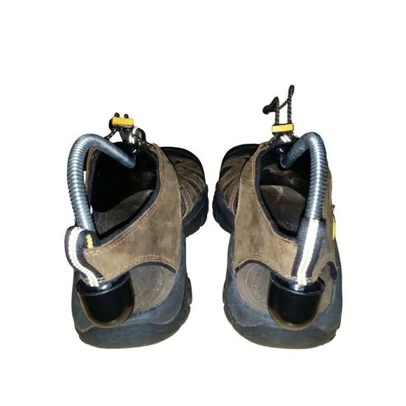 Keen Newport Bison Hiking Sandals Men Sz 8 Brown Leather Waterproof‎ Outdoors