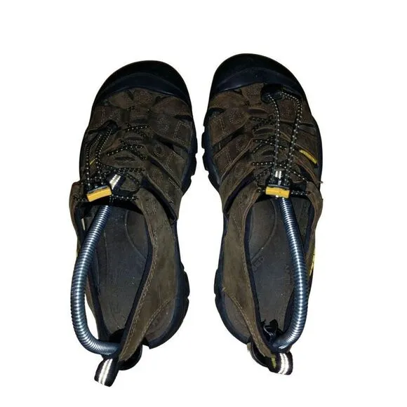 Keen Newport Bison Hiking Sandals Men Sz 8 Brown Leather Waterproof‎ Outdoors