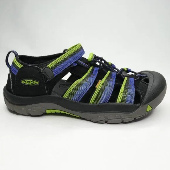 Keen Newport H2 Kids Size 5 Blue Green Slip On Waterproof Fisherman Sandals