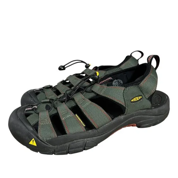 Keen Newport H2 Mens Waterproof Sandals Olive/Black Size 11