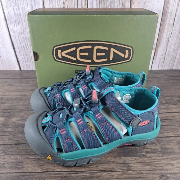 Keen Newport H2 Midnight Navy Baltic Waterproof Sandals Youth Sz 3 (NIB)