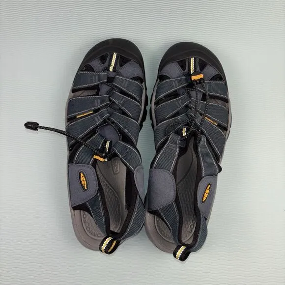 KEEN Newport H2 Sandals Men’s Size 12 1001938 Blue Waterproof Hiking Bungee Cord