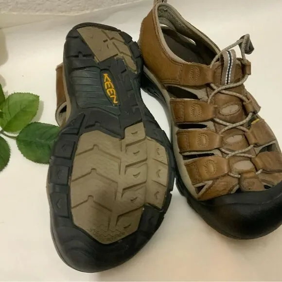 KEEN Newport H2 Waterproof Hike Sandals Mens Size 8.5 /41 Brown- Athletic Shoes
