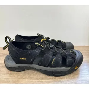 Keen Newport H2 Waterproof Sport Sandals Hiking Trails Black Mens Size 11.5 Flaw