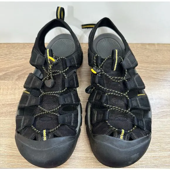 Keen Newport H2 Waterproof Sport Sandals Hiking Trails Black Mens Size 11.5 Flaw