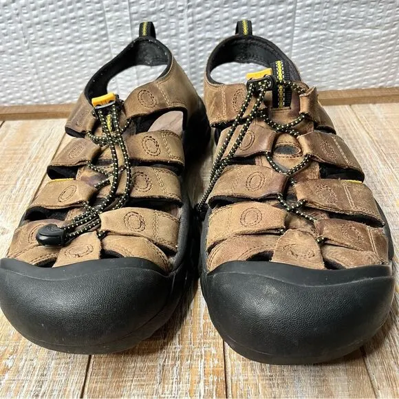 Keen Newport Leather Waterproof Hiking Sandals With Straps Size 12