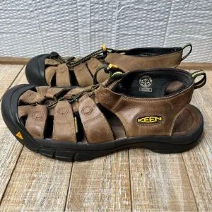Keen Newport Leather Waterproof Hiking Sandals With Straps Size 12
