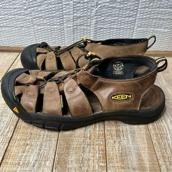 Keen Newport Leather Waterproof Hiking Sandals With Straps Size 12