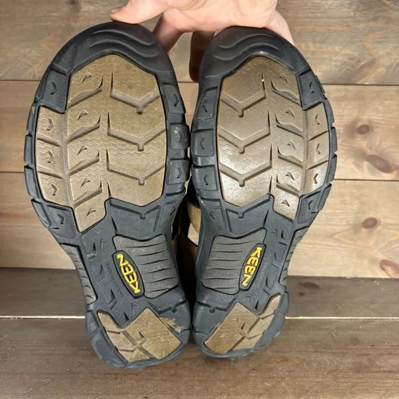keen newport mens size 13 shoes brown leather waterproof athletic outdoor sandal